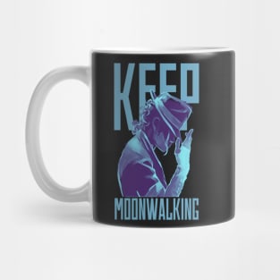 Keep Moonwalking - Blue - MJ Mug